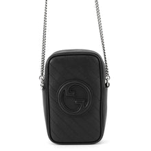 将图像加载到图库查看器中，GUCCI Blondie ChainShoulder Black760315 Leather

