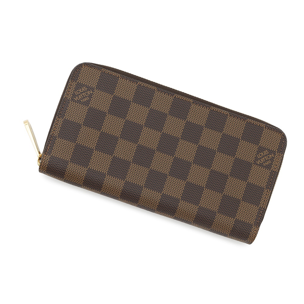 LOUIS VUITTON Zippy Wallet BrownN41661 Damier ・Ebene
