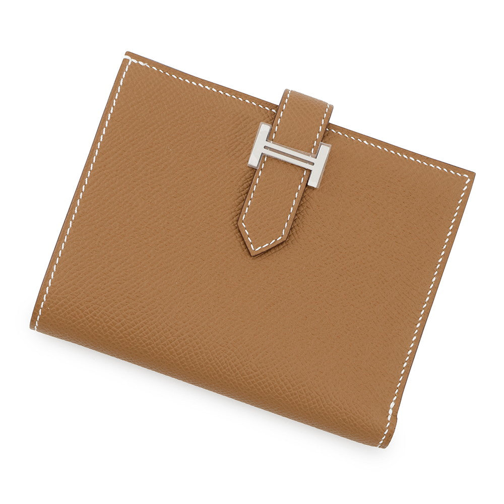 HERMES ★Bean Compact Gold Epsom