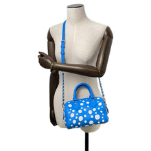 将图像加载到图库查看器中，LOUIS VUITTON LVxYK Speedy Bandouliere BlueM46425 Monogram Empreinte Leather Size 20
