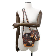 将图像加载到图库查看器中，LOUIS VUITTON Paname Set Brown/OrangeM44399 Monogram Catogram Transformed
