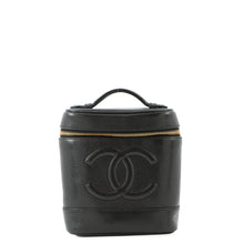 将图像加载到图库查看器中，CHANEL Vanity bag BlackA01998 Caviar Leather
