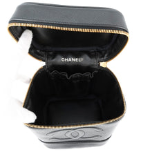 将图像加载到图库查看器中，CHANEL Vanity bag BlackA01998 Caviar Leather
