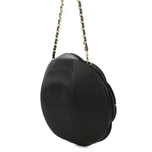 Load image into Gallery viewer, CHANEL ★Camellia ChainPochette Black Satin Leather
