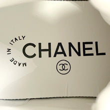将图像加载到图库查看器中，CHANEL High cut sneakers White/BlackG45109 Leather Size 36
