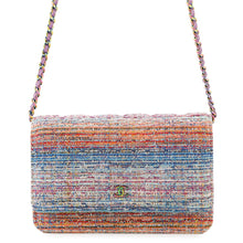 Load image into Gallery viewer, CHANEL Chain wallet Multicolor Tweed
