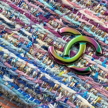 将图像加载到图库查看器中，CHANEL Chain wallet Multicolor Tweed
