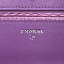 将图像加载到图库查看器中，CHANEL Chain wallet Multicolor Tweed
