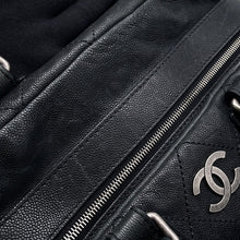 将图像加载到图库查看器中，CHANEL Wild Stitch Matelasse Boston BlackA33045 Caviar Leather
