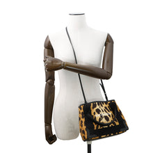 将图像加载到图库查看器中，BALENCIAGA Navy Kabas Brown/Black390346 Canvas Leather Size XS
