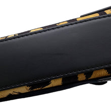 将图像加载到图库查看器中，BALENCIAGA Navy Kabas Brown/Black390346 Canvas Leather Size XS
