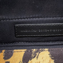 将图像加载到图库查看器中，BALENCIAGA Navy Kabas Brown/Black390346 Canvas Leather Size XS
