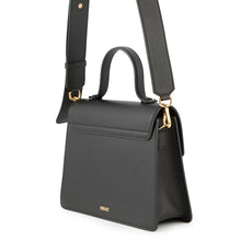 Load image into Gallery viewer, Versace 2-Way Bag Black Leather Size S
