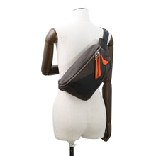 将图像加载到图库查看器中，LOEWE Anagram Puzzle Crossbody Bag Brown/Orange335.12.Z53 Leather
