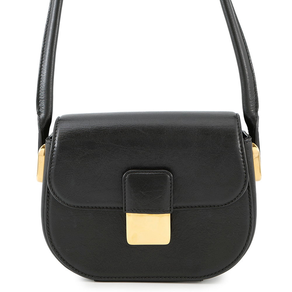 Bottega Veneta Desiree Shoulder Bag Navy Leather Size Mini