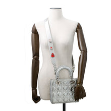 将图像加载到图库查看器中，Dior Lady&#39;s Dior MY ABCDIOR Cannage 2-way Bag SilverM0538ONGE Leather
