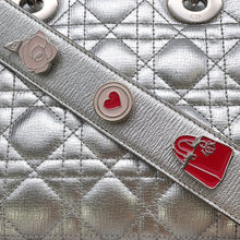 将图像加载到图库查看器中，Dior Lady&#39;s Dior MY ABCDIOR Cannage 2-way Bag SilverM0538ONGE Leather
