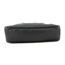 将图像加载到图库查看器中，GUCCI Soho Interlocking G Shoulder Black308983 Leather
