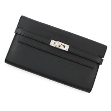 Load image into Gallery viewer, HERMES Kelly wallet long Black Epsom
