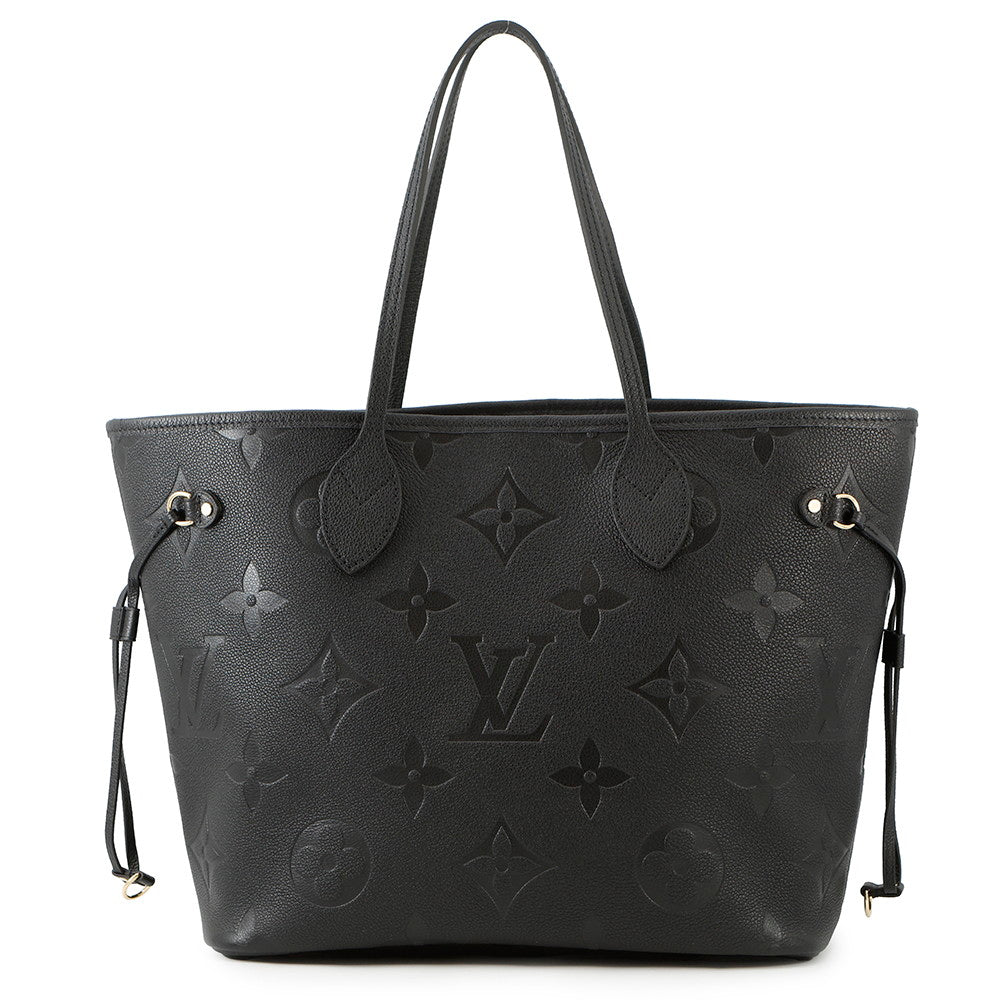 LOUIS VUITTON Neverfull NoirM45685 Monogram Empreinte Leather Size MM