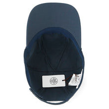 Load image into Gallery viewer, HERMES Cap Serena Nautic Size 59 Navy/White Cotton96% Polyurethane4%
