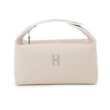 将图像加载到图库查看器中，HERMES Brid a Black Beige Canvas Size GM

