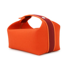 将图像加载到图库查看器中，HERMES Brid a Black Feu/Bordeaux Canvas Size PM
