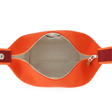 将图像加载到图库查看器中，HERMES Brid a Black Feu/Bordeaux Canvas Size PM
