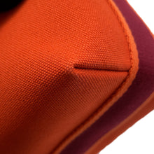 将图像加载到图库查看器中，HERMES Brid a Black Feu/Bordeaux Canvas Size PM
