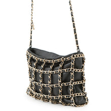 将图像加载到图库查看器中，CHANEL Cruise Collection 2WAY Chain Shoulder Bag BlackAS1622 Lambskin
