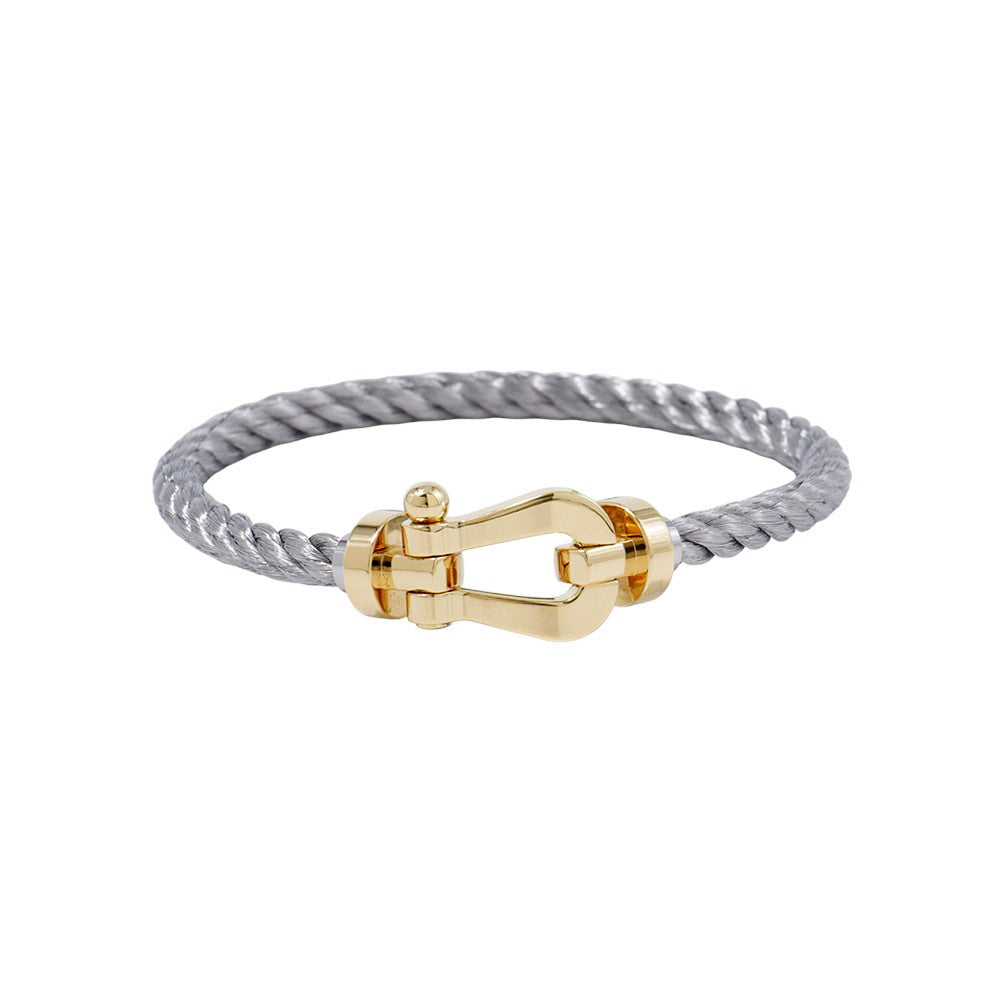 FRED Force 10 Bracelet Silver K18YG Stainless Steel
