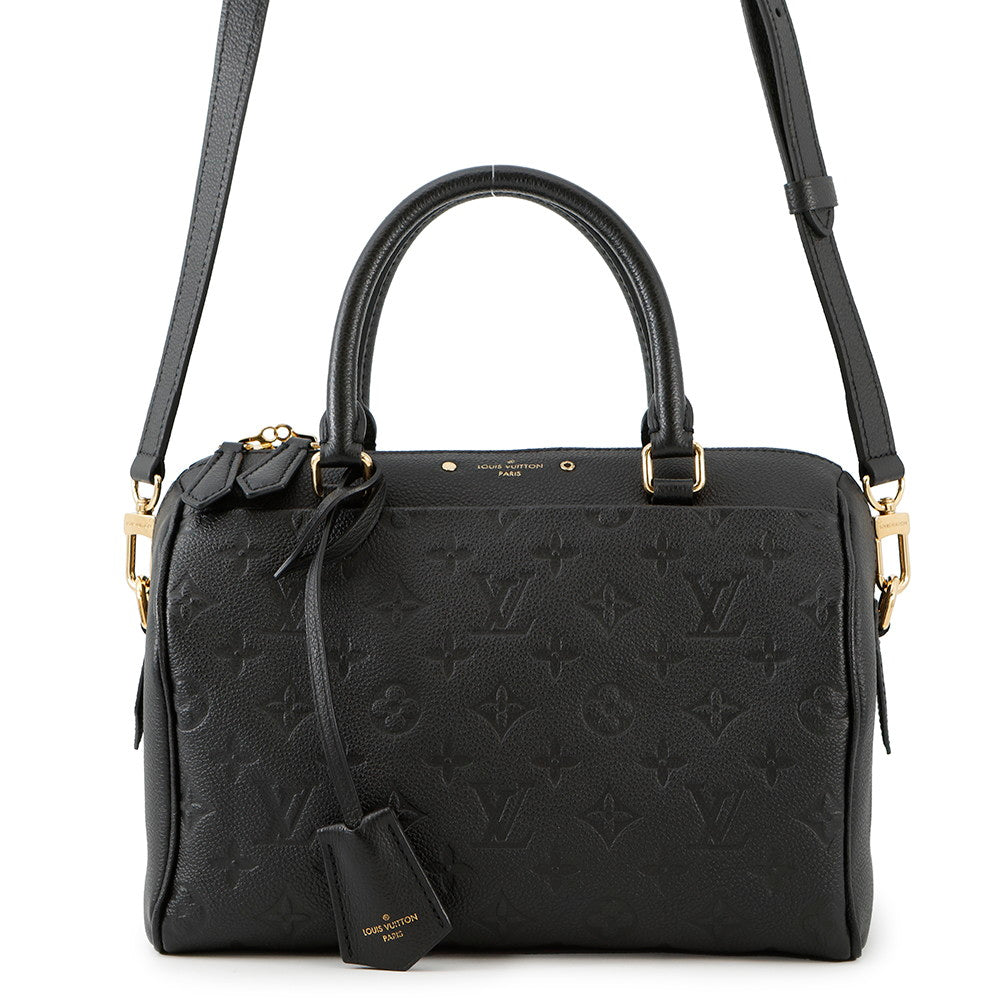 LOUIS VUITTON Speedy Bandouliere NM NoirM42401 Monogram Empreinte Leather Size 25