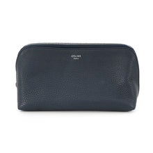 Load image into Gallery viewer, CELINE Cosmetic pouch Navy101533NFL Leather
