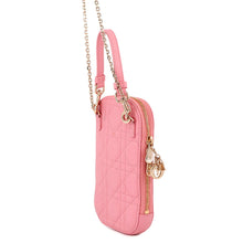 Load image into Gallery viewer, Dior Lady Dior phone holder PinkS0872ONMJ Lambskin
