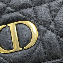 将图像加载到图库查看器中，Dior Cannage CARO Phone Holder BlackS5105UWHC_M900 Calf Leather
