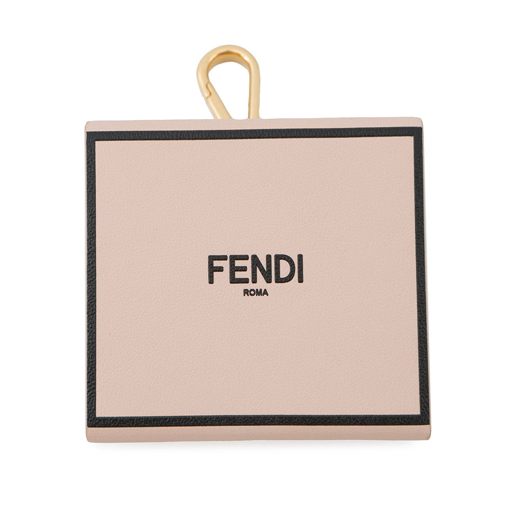 FENDI Mini Box Bag Charm Rose7AR917 Leather