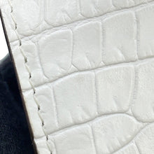 Load image into Gallery viewer, JIMMY CHOO Mini Paris ChainShoulder White133939 Embossed Leather
