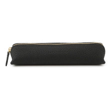 将图像加载到图库查看器中，BONAVENTURA Bonaventura Pencil Case BlackBPNT1 shrink leather

