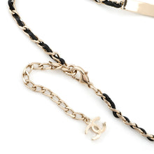 将图像加载到图库查看器中，CHANEL With logo Chain choker BlackAB4711 Gold Plated Leather
