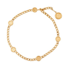 将图像加载到图库查看器中，CHANEL Coin Motif Chain Belt Gold Gold Plated
