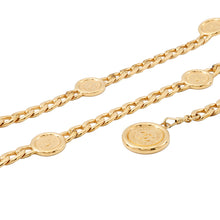 将图像加载到图库查看器中，CHANEL Coin Motif Chain Belt Gold Gold Plated
