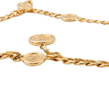 将图像加载到图库查看器中，CHANEL Coin Motif Chain Belt Gold Gold Plated
