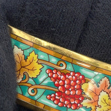 将图像加载到图库查看器中，HERMES Glazed Bangle Grape Pattern Size GM Multicolor Gold Plated Enamel
