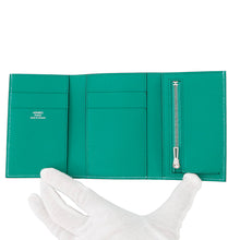 Load image into Gallery viewer, HERMES Bean Combine Verso Celeste/Vert Jade Epsom
