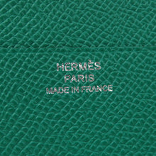 将图像加载到图库查看器中，HERMES ★Bearn Combination Verso Celeste/Vert Jade Epsom
