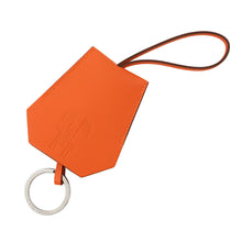 Load image into Gallery viewer, HERMES Clochette Key Ring 2024 Year Gift Orange Swift Leather
