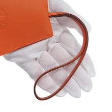 Load image into Gallery viewer, HERMES Clochette Key Ring 2024 Year Gift Orange Swift Leather
