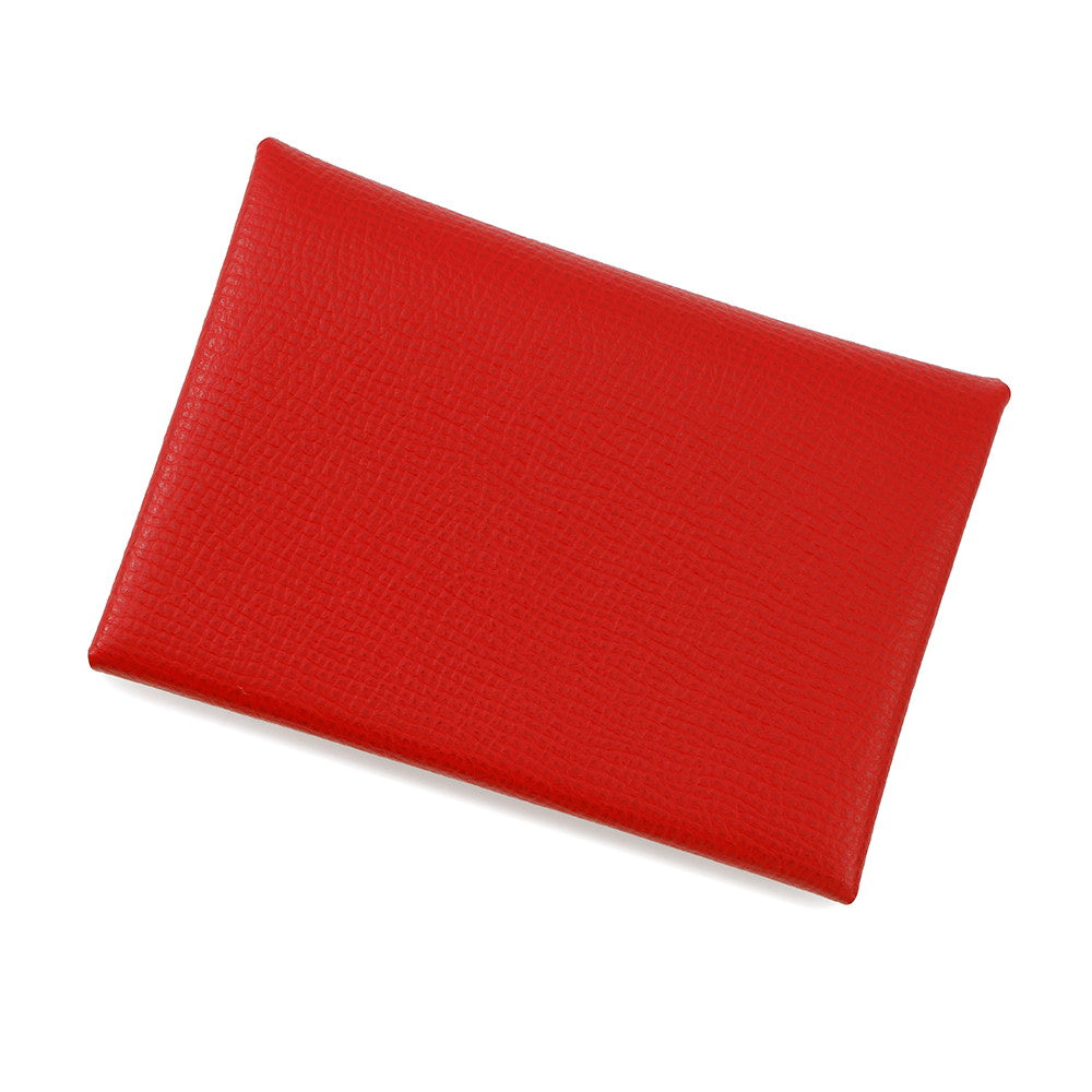 HERMES Calvi duo Rouge Casaque Epsom