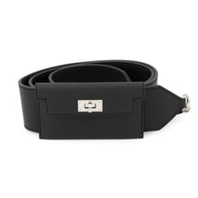 将图像加载到图库查看器中，HERMES Bandouliere Kelly Pocket Black Epsom Swift Leather
