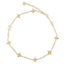Load image into Gallery viewer, LOUIS VUITTON Necklace Louisa GoldM01610 Gold Plated Faux Pearl
